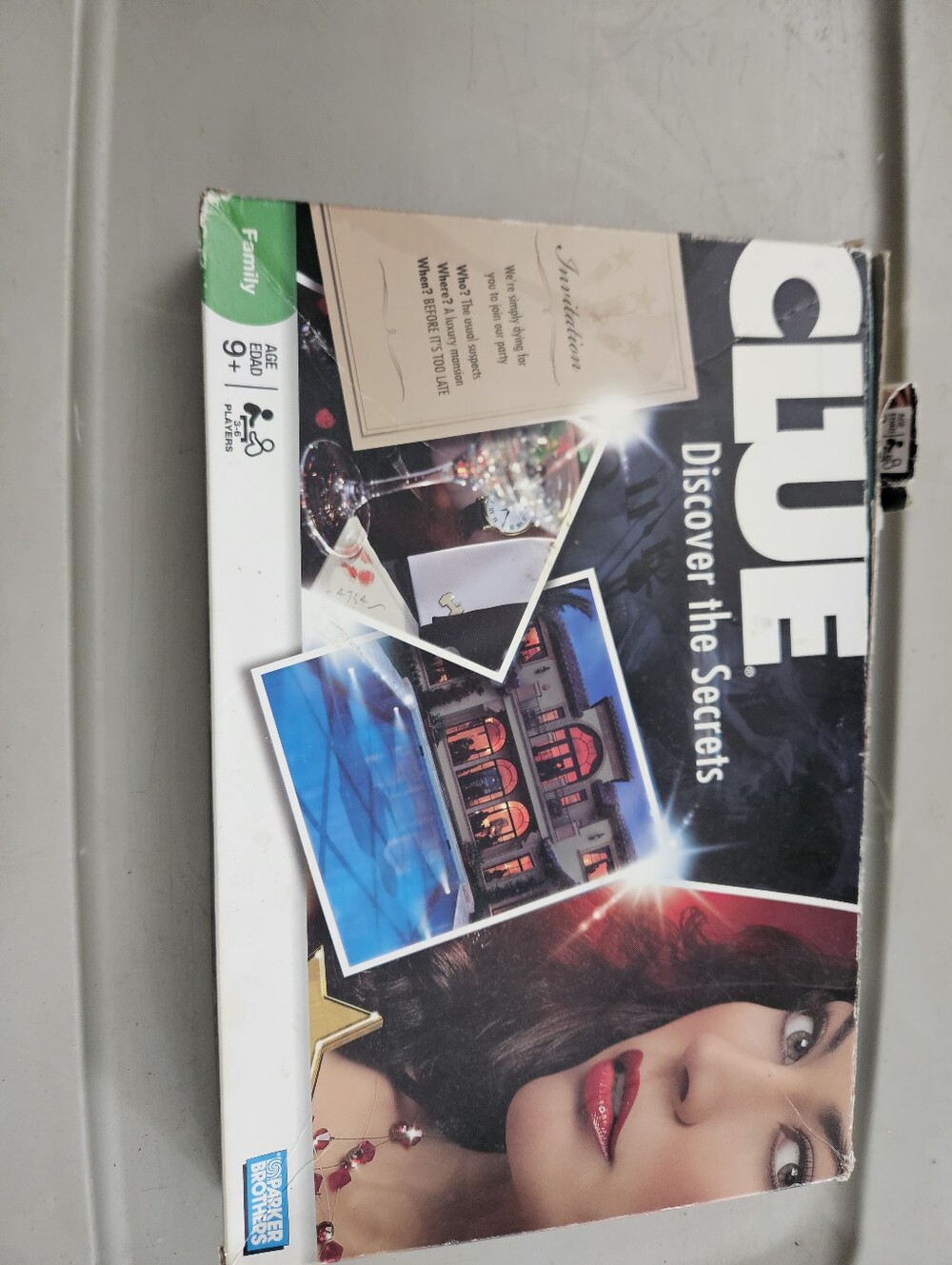 Clue Discover the Secrets Board Game - Black and Red